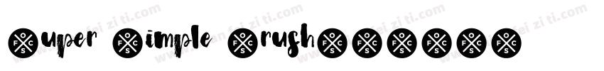 Super Simple Brush字体转换
